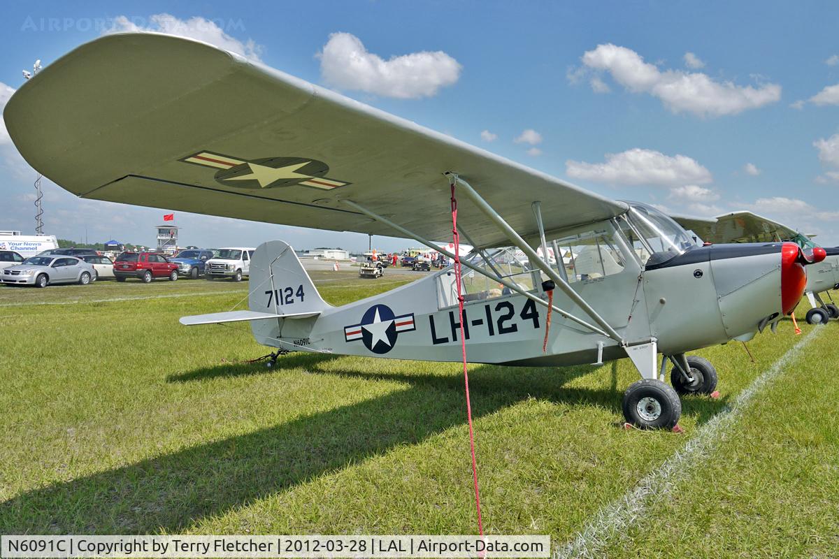 N6091C, 1947 Aeronca L-16A C/N Not found (47-1124), At 2012 Sun N Fun