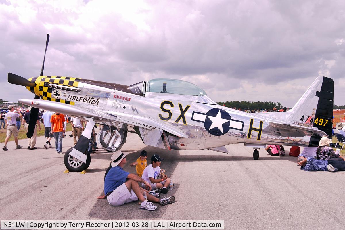 N51LW, 1962 North American P-51D Mustang C/N 122-41037, At 2012 Sun N Fun