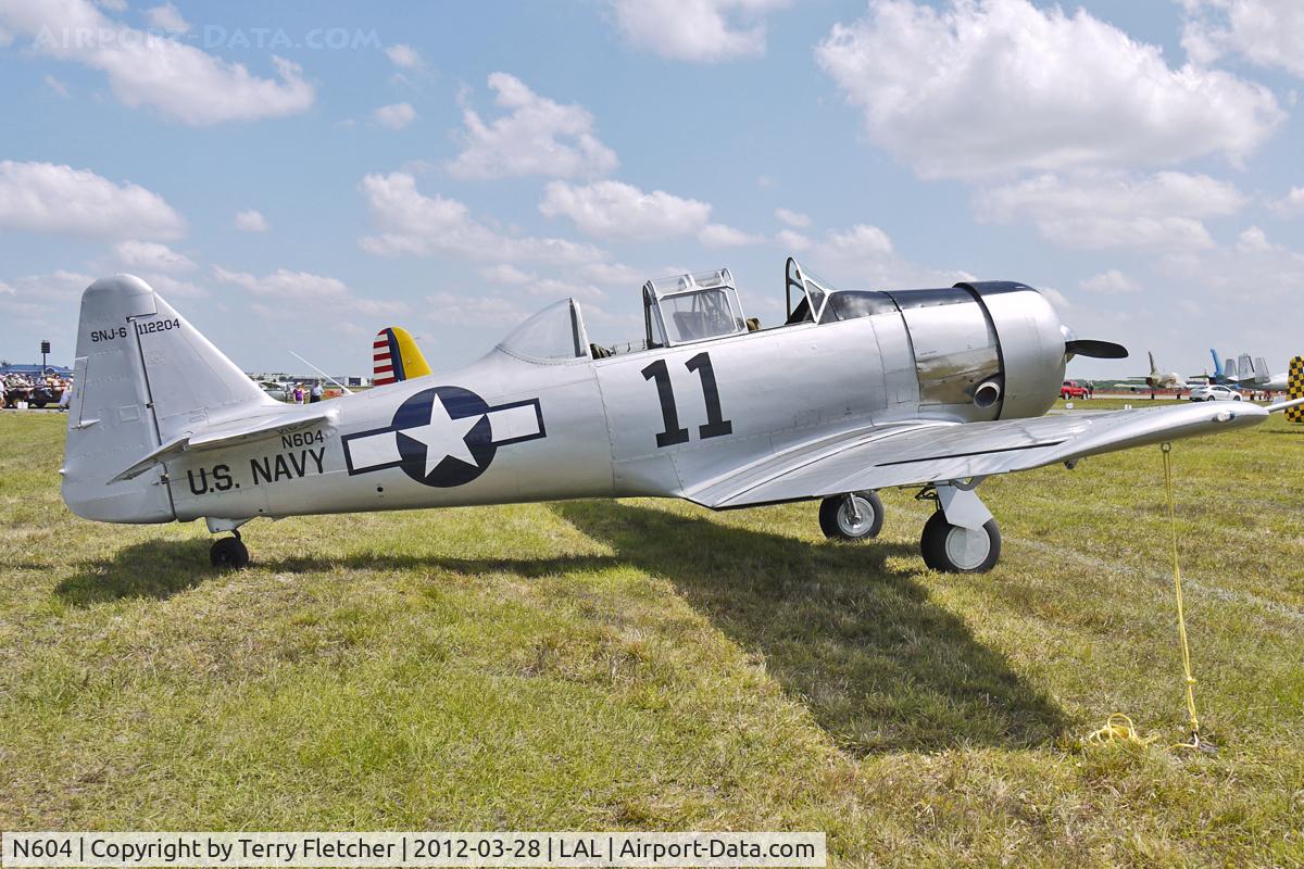 N604, 1959 North American SNJ-6 Texan C/N 121-43167, At 2012 Sun N Fun