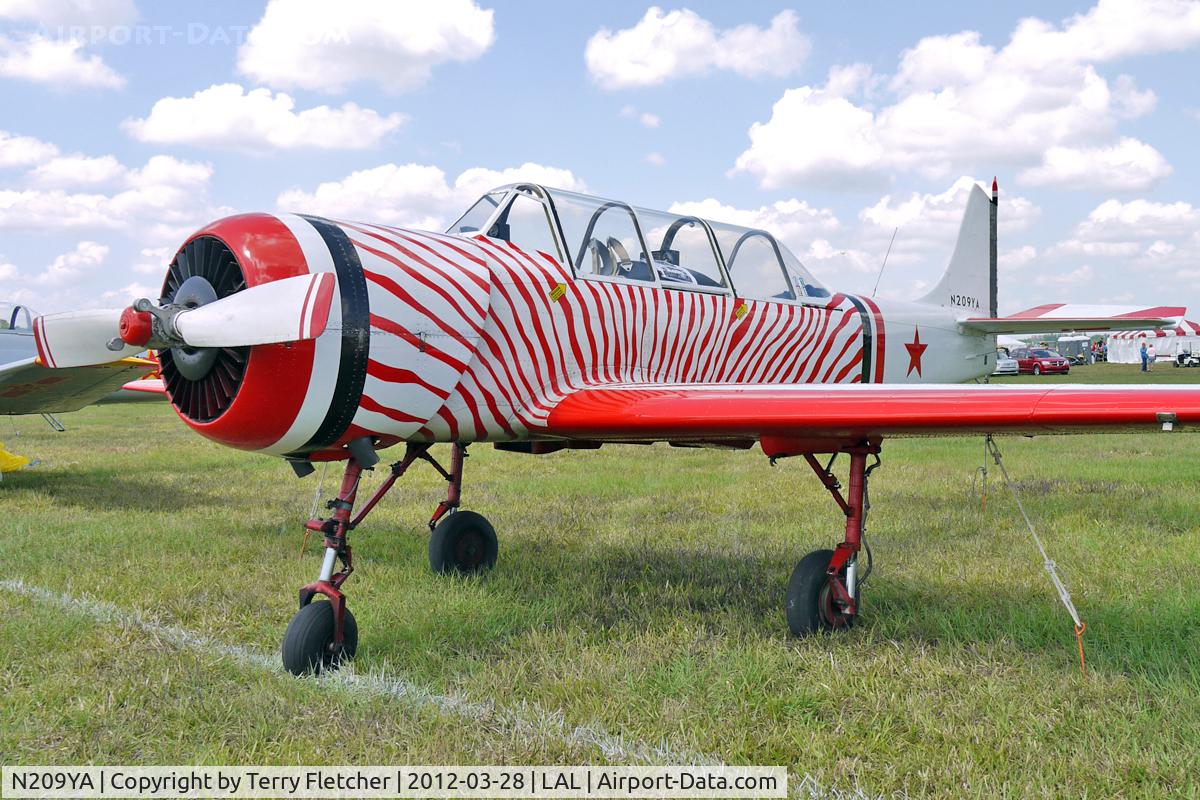 N209YA, 1987 Yakovlev Yak-52 C/N 878009, At 2012 Sun N Fun