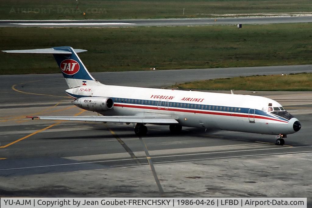 YU-AJM, 1973 McDonnell Douglas DC-9-32 C/N 47582, JAT from Dubrovnik