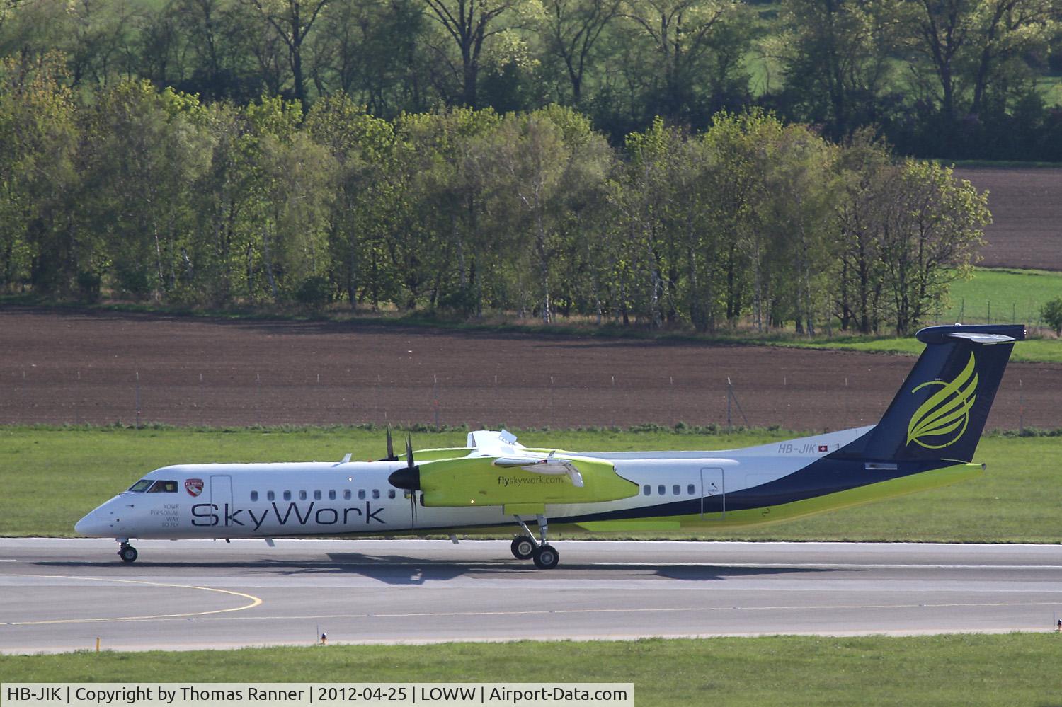 HB-JIK, 2009 Bombardier DHC-8-402 Dash 8 C/N 4265, Sky Work DHC 8