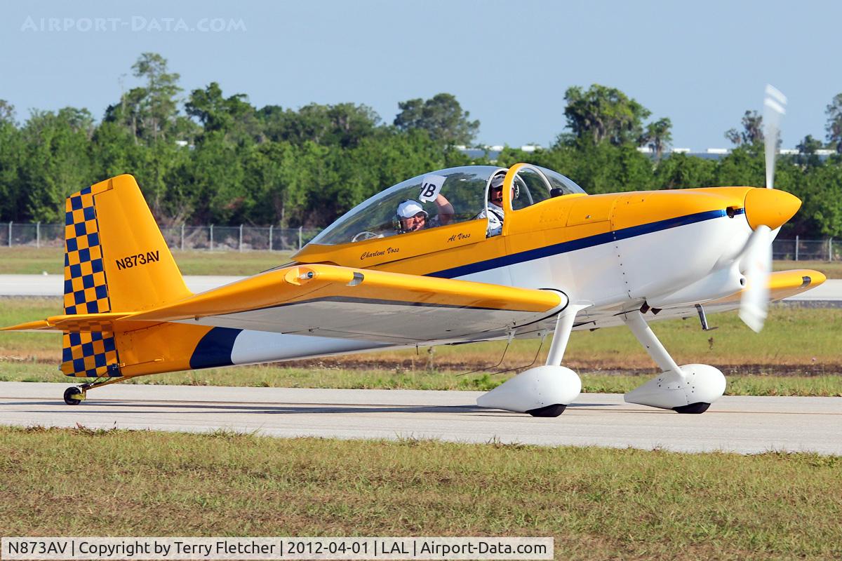 N873AV, 2007 Van's RV-8 C/N 81491, At 2012 Sun N Fun