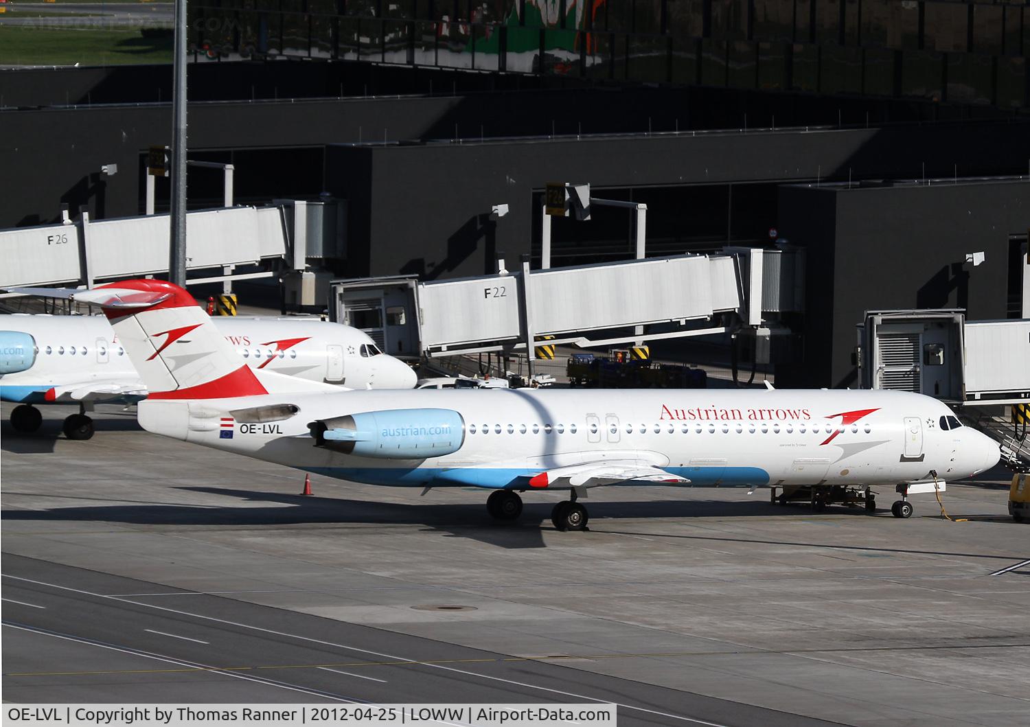 OE-LVL, 1992 Fokker 100 (F-28-0100) C/N 11404, Austrian Arrows Fokker 100