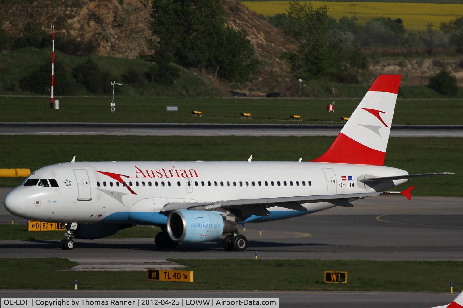 OE-LDF, 2005 Airbus A319-112 C/N 2547, Austrian Airlines Airbus A319