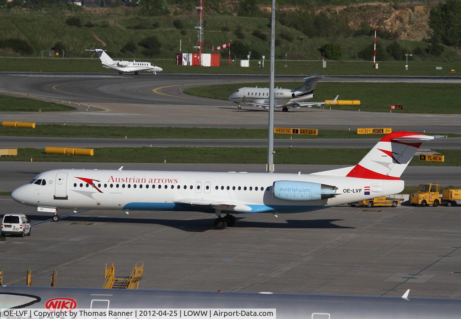 OE-LVF, 1993 Fokker 100 (F-28-0100) C/N 11483, Austrian Arrows Fokker 100
