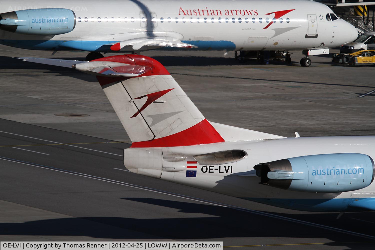 OE-LVI, 1993 Fokker 100 (F-28-0100) C/N 11468, Austrian Arrows Fokker 100