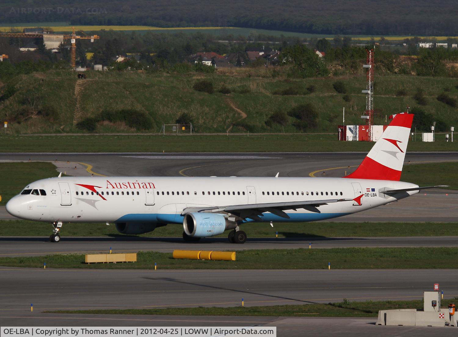 OE-LBA, 1995 Airbus A321-111 C/N 552, Austrian Airlines Airbus A321