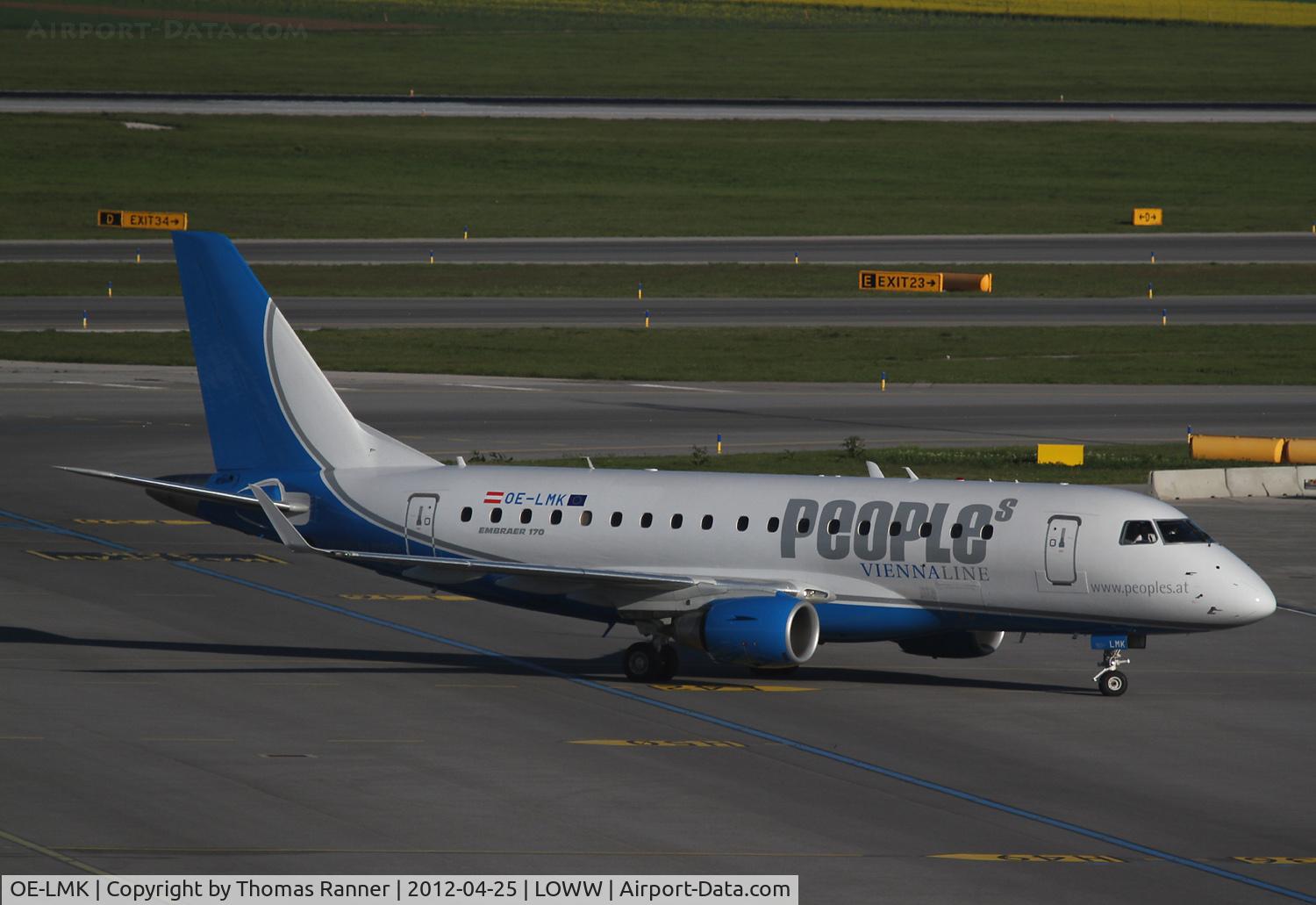 OE-LMK, 2006 Embraer 170LR (ERJ-170-100LR) C/N 17000150, Peoples Viennaline Embraer 170