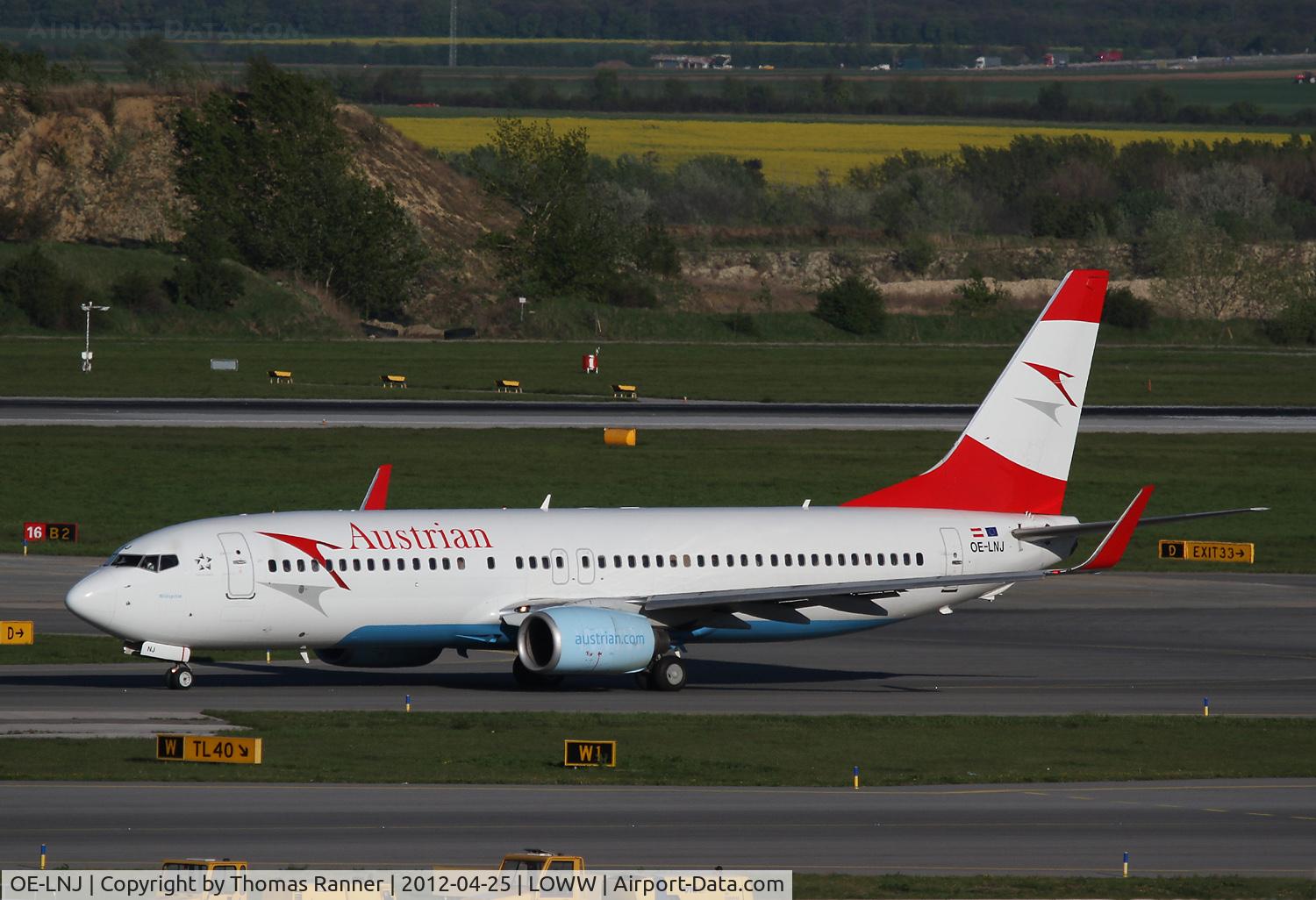 OE-LNJ, 1998 Boeing 737-8Z9 C/N 28177, Austrian Airlines Boeing 737