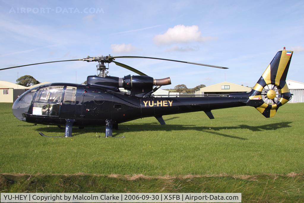 YU-HEY, Aerospatiale SA-341G Gazelle C/N 1320, Sud-Aviation 341G Gazelle, Fishburn Airfield, September 2006.