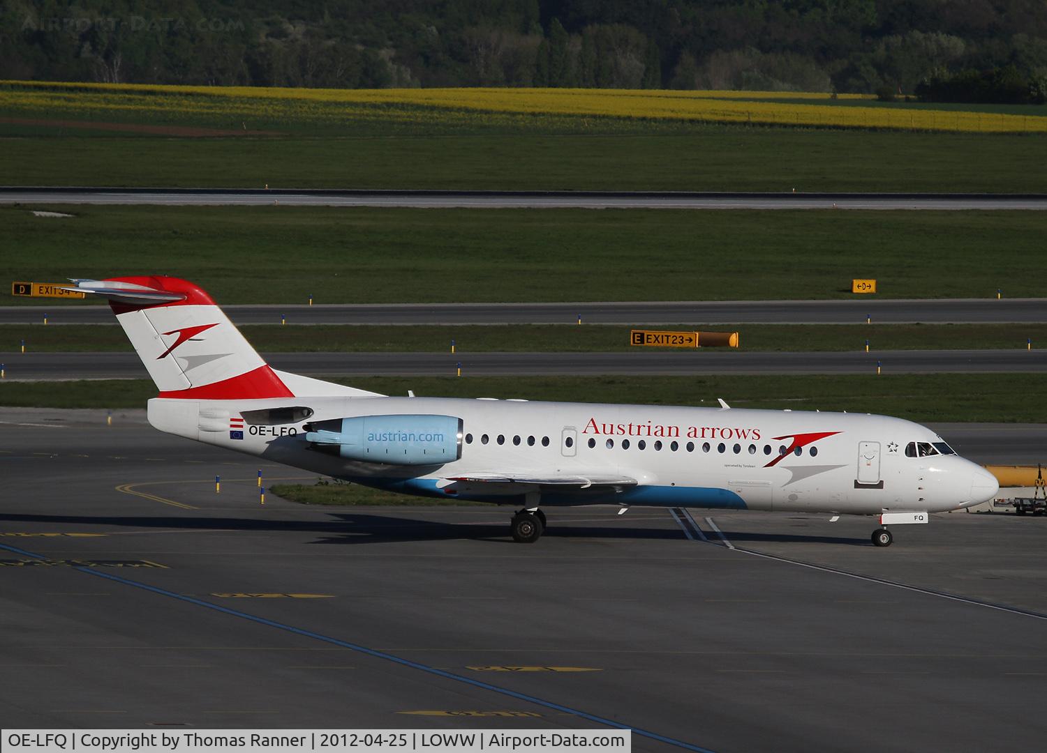 OE-LFQ, 1996 Fokker 70 (F-28-0070) C/N 11568, Austrian Arrows Fokker 70