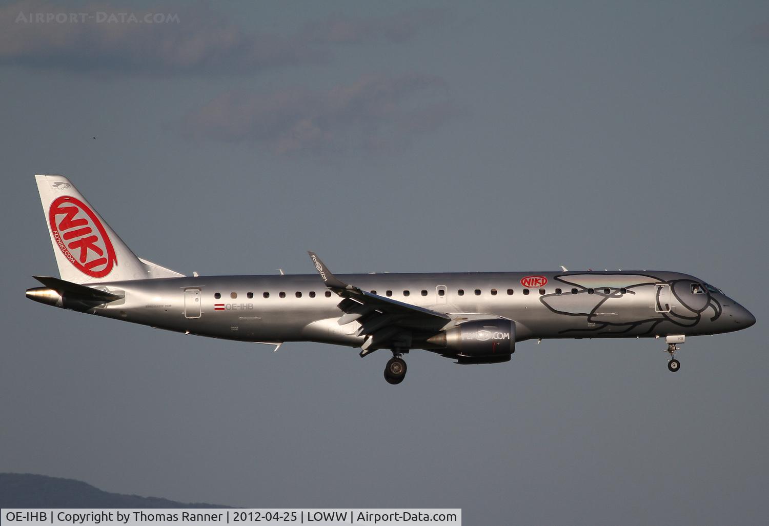 OE-IHB, 2009 Embraer 190LR (ERJ-190-100LR) C/N 19000294, Niki Embraer 190