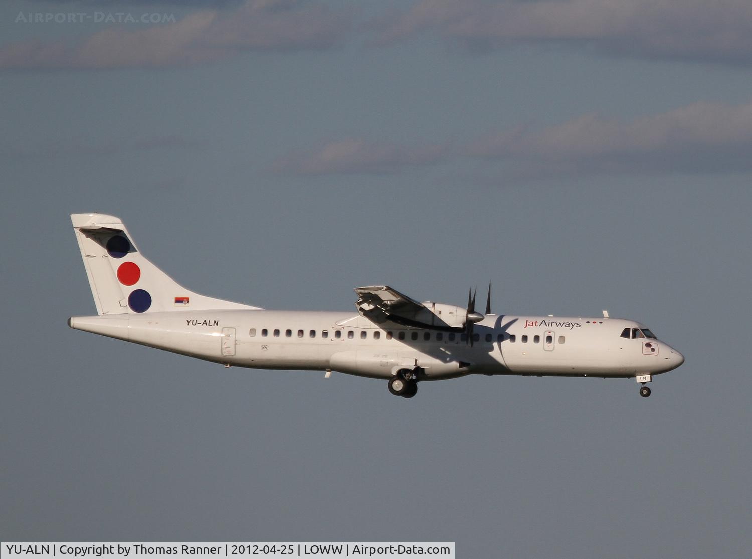 YU-ALN, 1990 ATR 72-202 C/N 180, Jat Airways ATR 72