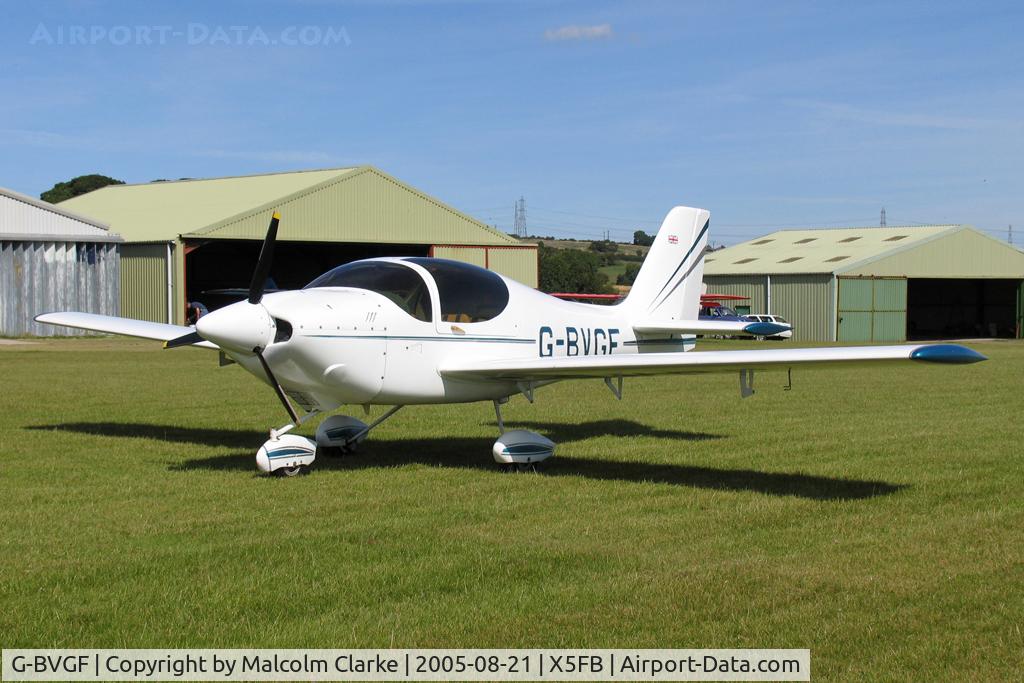 G-BVGF, 1996 Europa Tri-Gear C/N PFA 247-12565, Europa, Fishburn Airfield, August 2005.