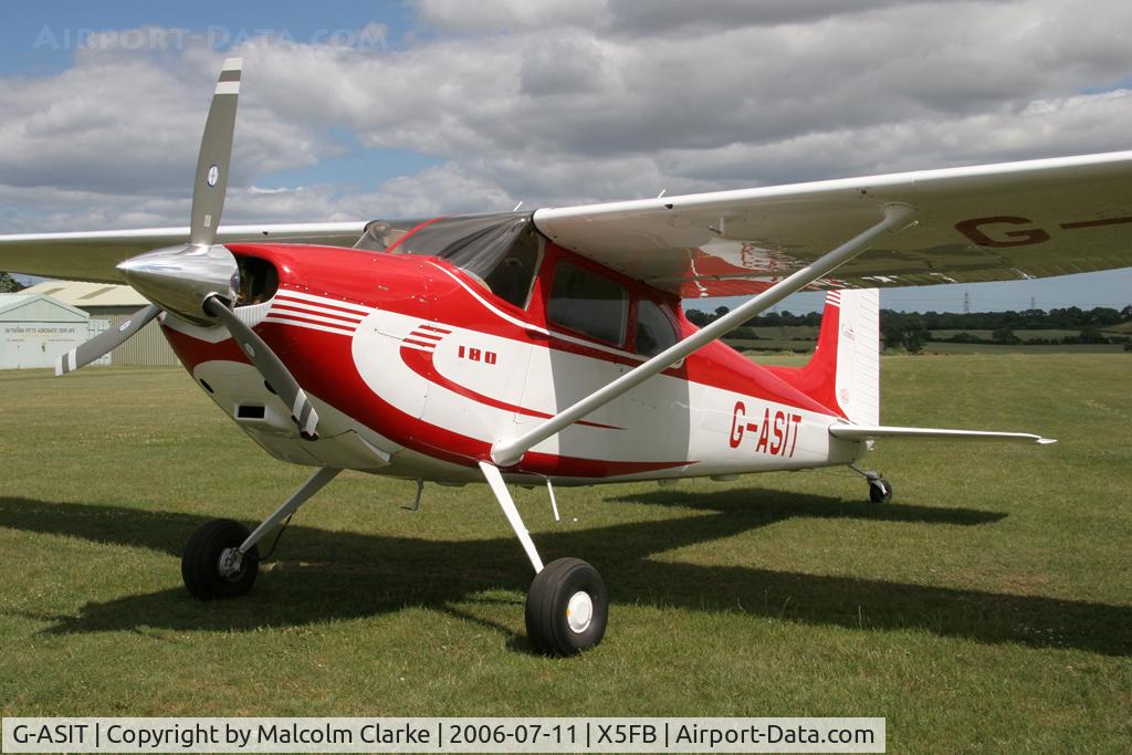 G-ASIT, 1956 Cessna 180 C/N 32567, Cessna 180, Fishburn Airfield, July 2006.