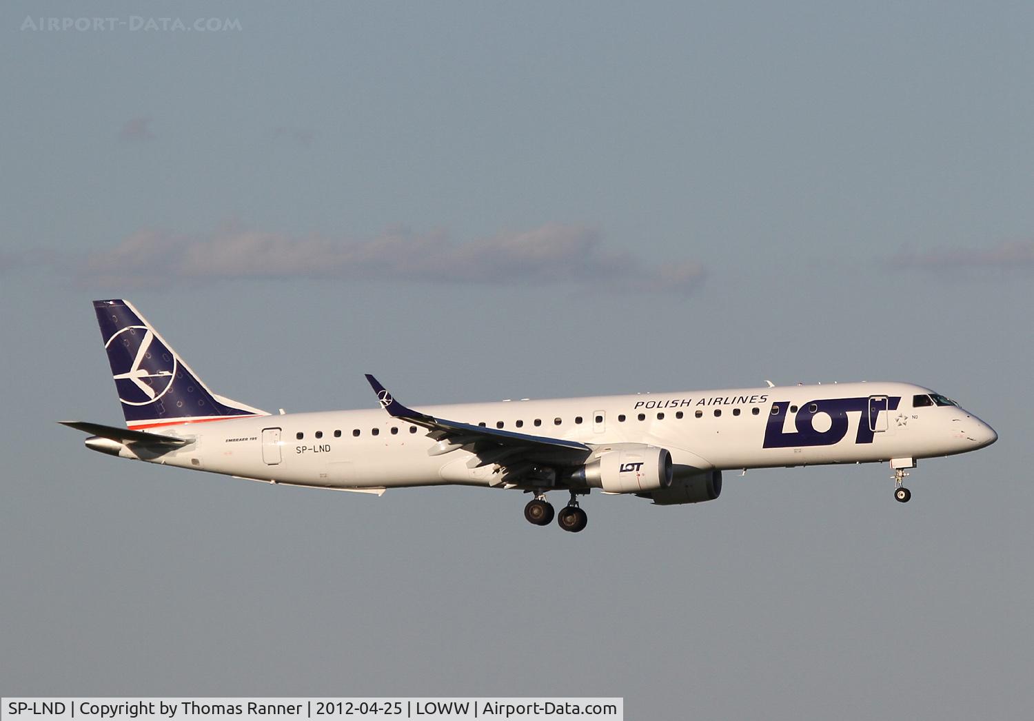 SP-LND, 2012 Embraer 195LR (ERJ-190-200LR) C/N 19000516, LOT Embraer 190