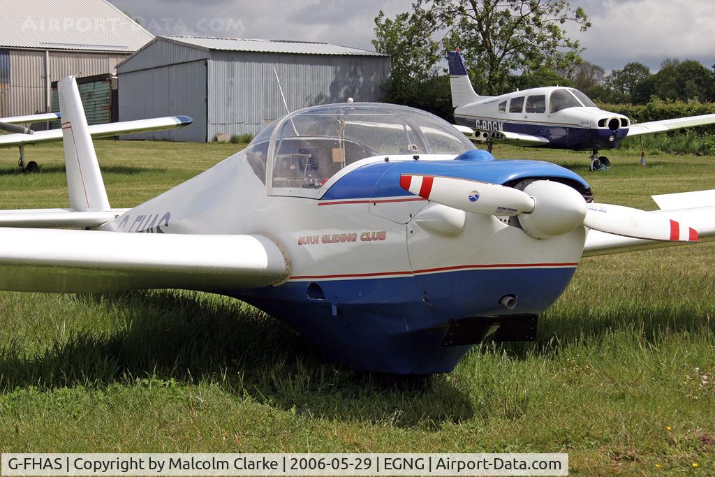 G-FHAS, 1981 Scheibe SF-25E Super Falke C/N 4359, Scheibe SF25E, Bagby Airfield, N Yorks UK, May 2006.