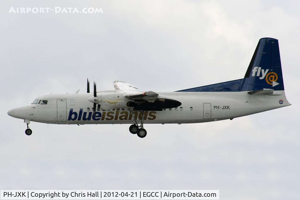 PH-JXK, 1991 Fokker 50 C/N 20233, Blue Islands leased from Denim Air