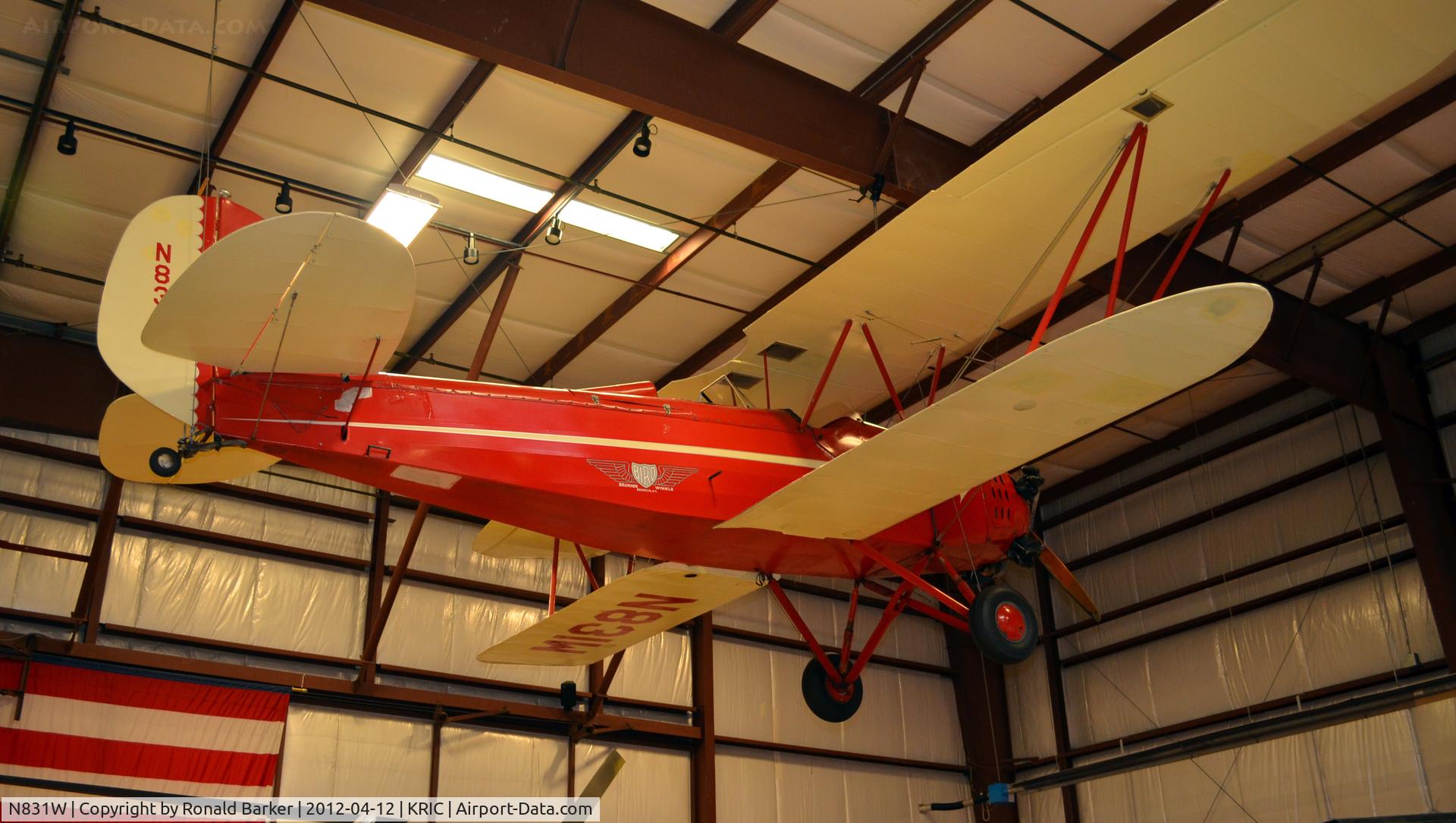 N831W, 1929 Perth Amboy BIRD A C/N 2025-96, VA Aviation Museum