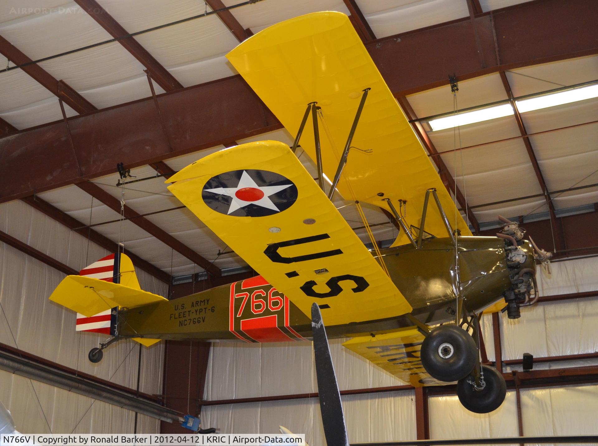 N766V, 1930 Fleet Model 1 C/N 347, VA Aviation Museum