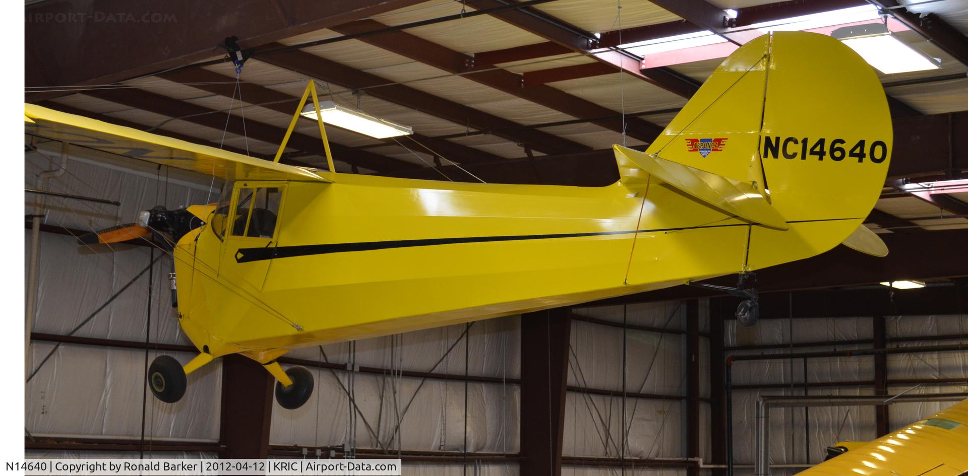 N14640, 1935 Aeronca C-3 C/N 526, VA Aviation Museum