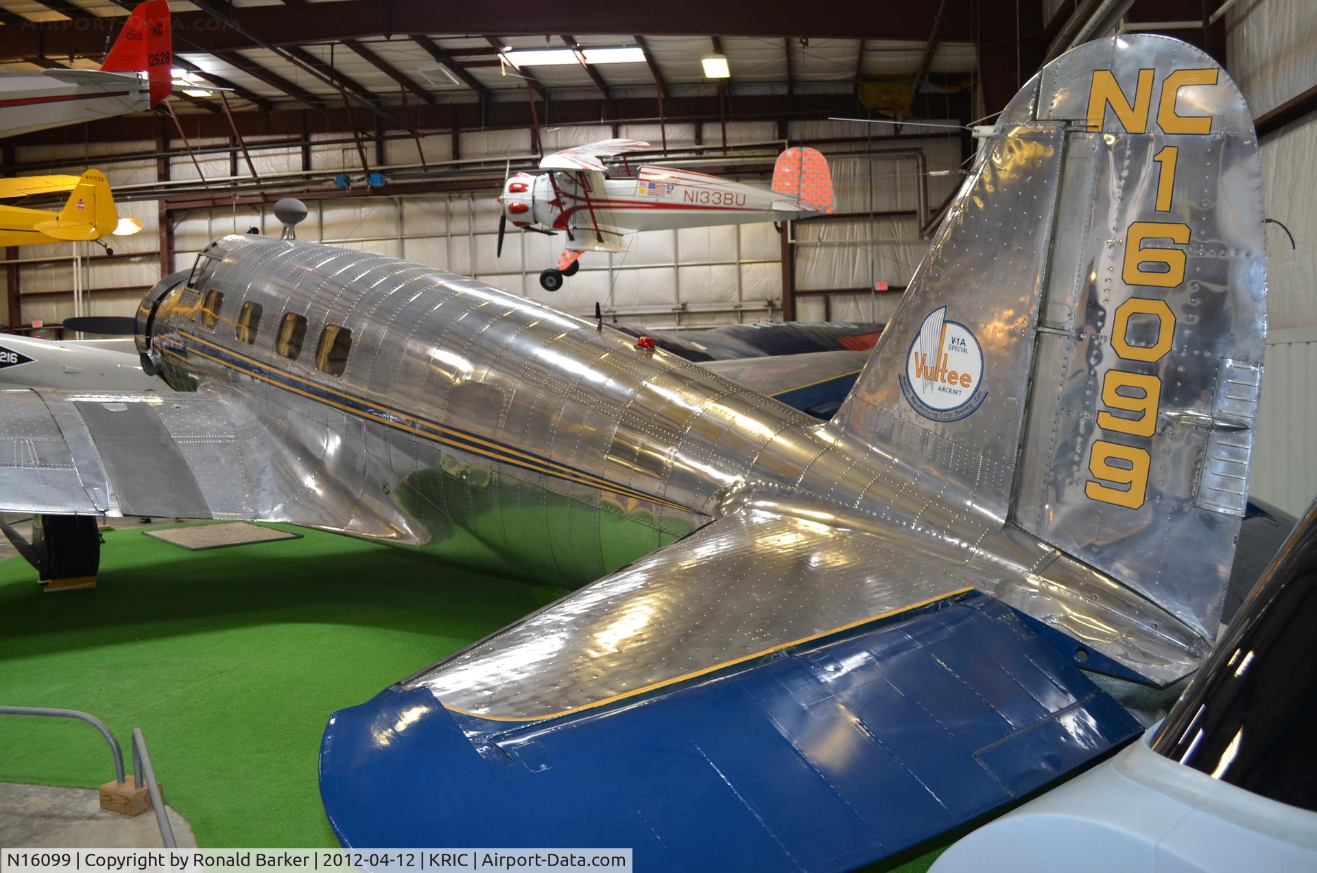 N16099, 1936 Vultee V-1AD Special C/N 25, VA Aviation Museum
