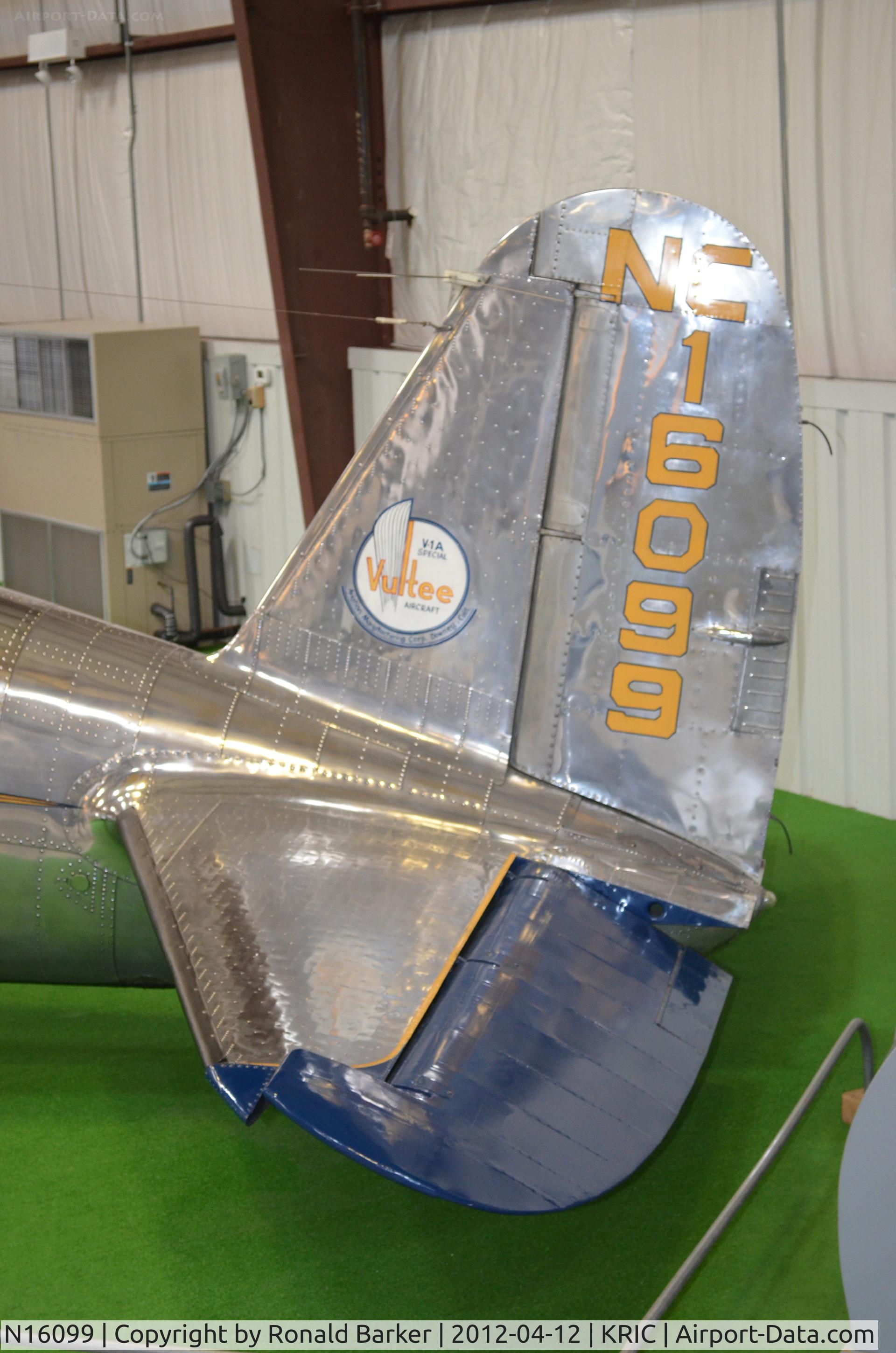N16099, 1936 Vultee V-1AD Special C/N 25, VA Aviation Museum