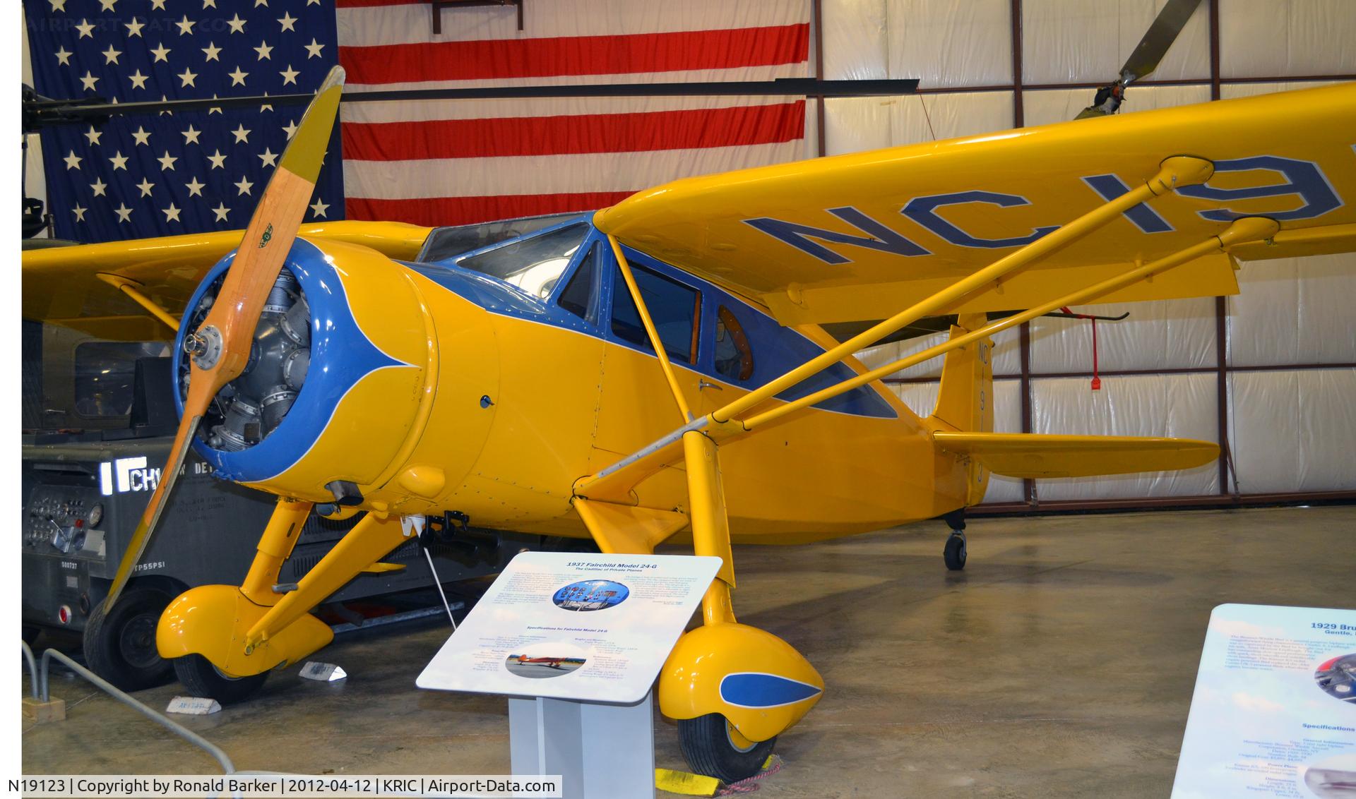 N19123, 1937 Fairchild 24 G C/N 2983, VA Aviation Museum