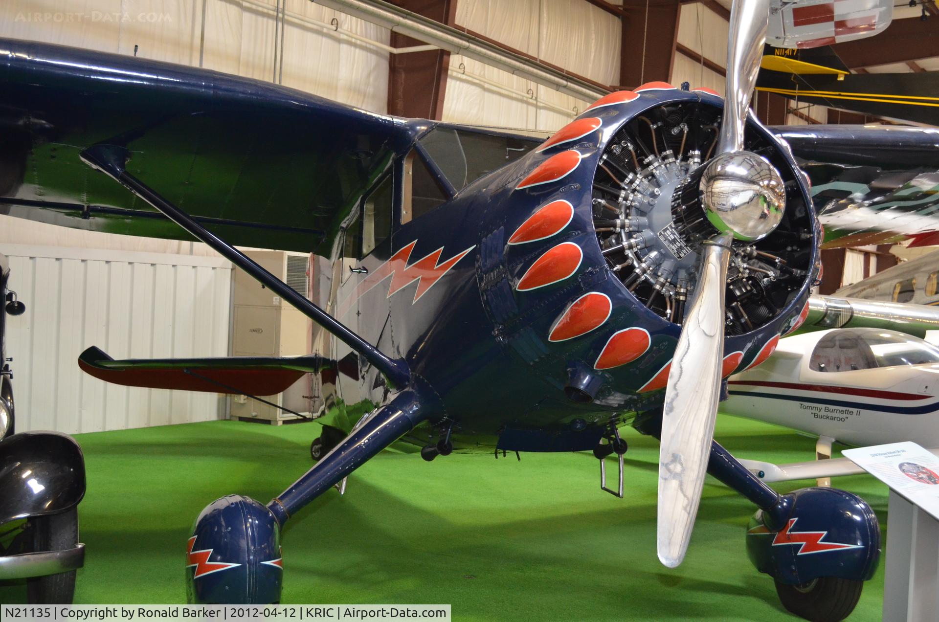 N21135, 1937 Stinson SR-10G Reliant C/N 5903, VA Aviation Museum