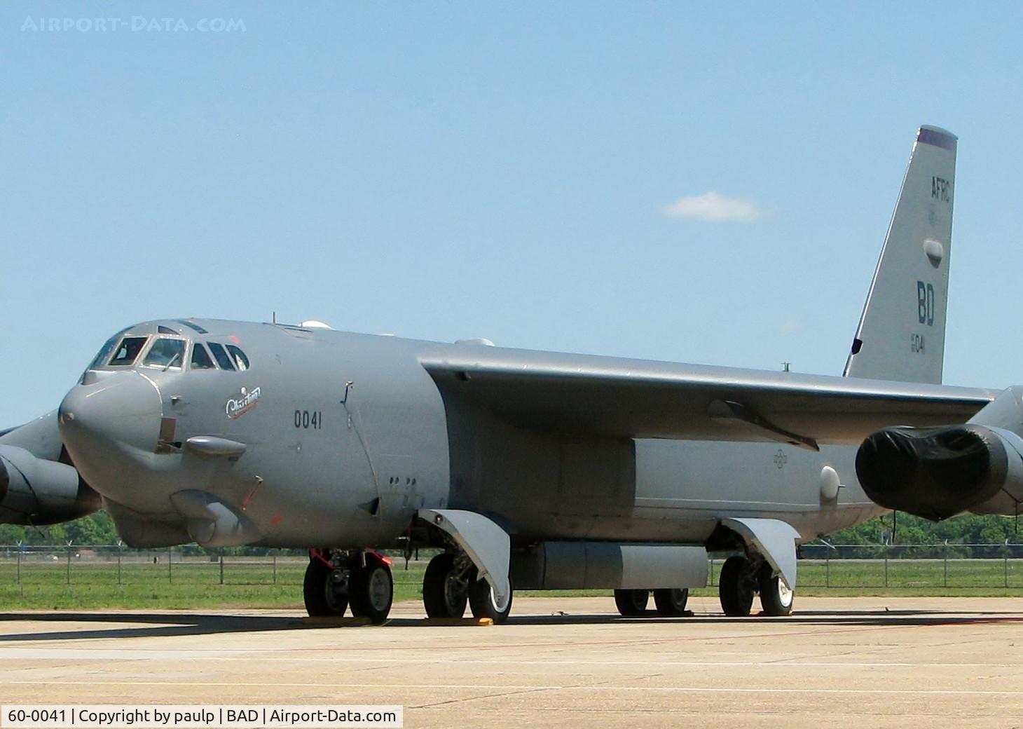 60-0041, 1960 Boeing B-52H Stratofortress C/N 464406, At Barksdale Air Force Base.
