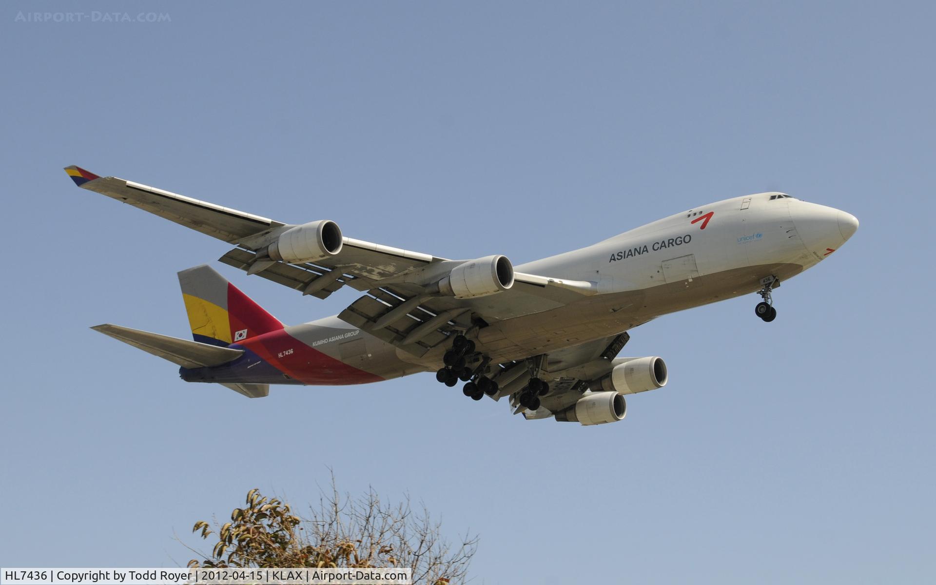 HL7436, 2002 Boeing 747-48EF (SCD) C/N 29170, Arriving at LAX on 24R