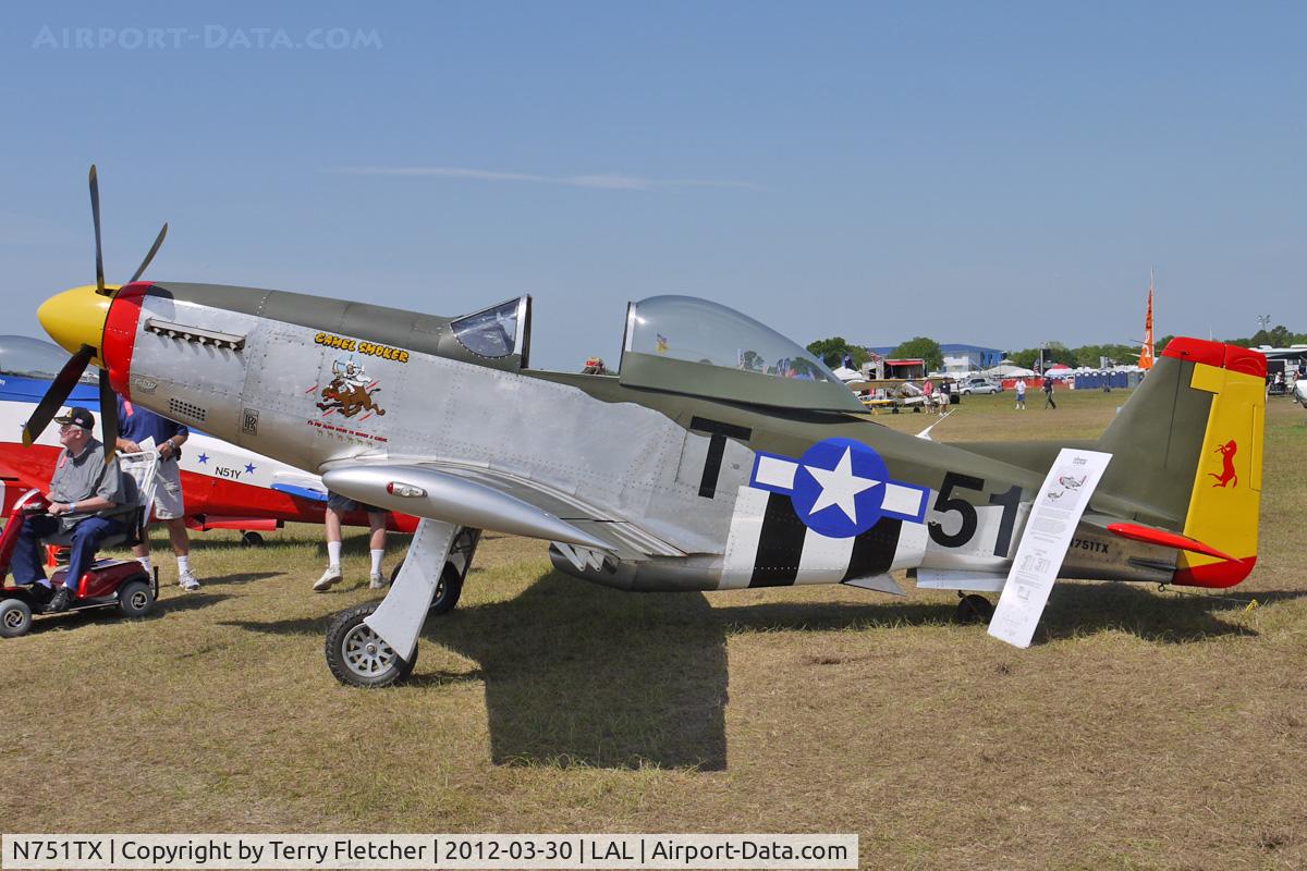 N751TX, Titan T-51 Mustang C/N 0007, At 2012 Sun N Fun