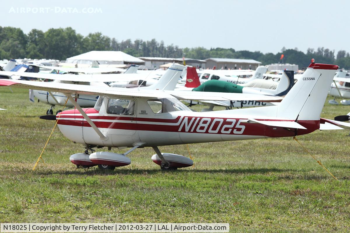 N18025, 1972 Cessna 150L C/N 15073741, At 2012 Sun N Fun