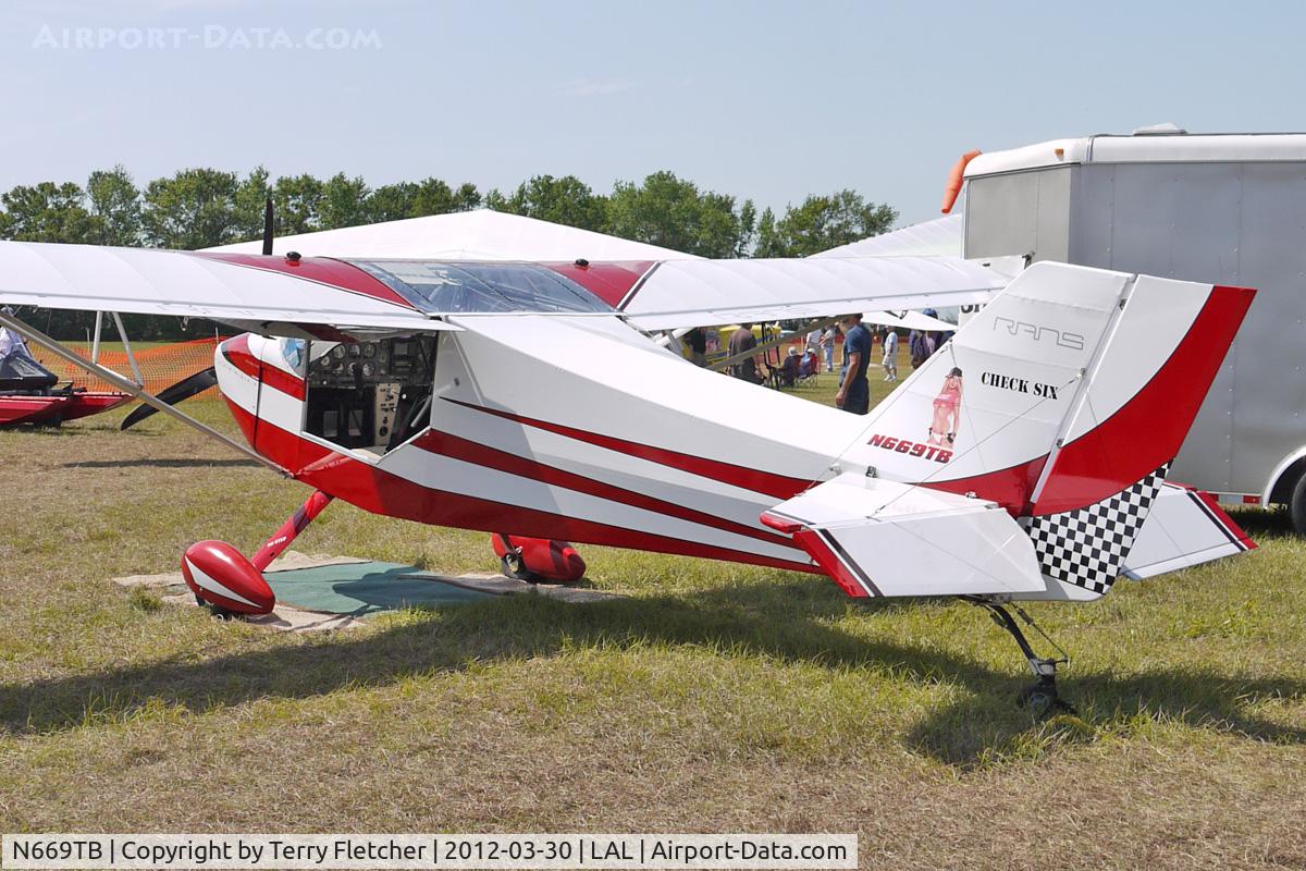 N669TB, 2012 Rans S-6S Coyote II C/N 01011405, At 2012 Sun N Fun