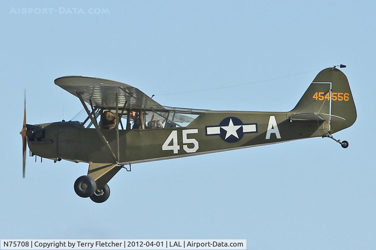 N75708, 1945 Piper J3C-65 Cub Cub C/N 13296, At 2012 Sun N Fun
