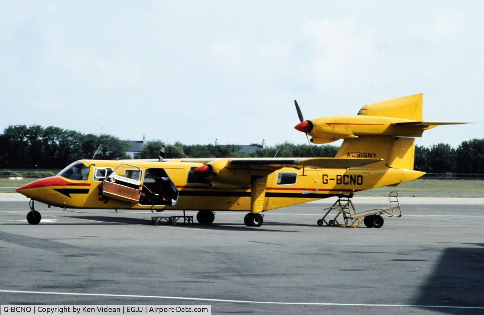 G-BCNO, 1975 Britten-Norman BN-2A Mk.III-1 Trislander C/N 1005, A short break between flights.