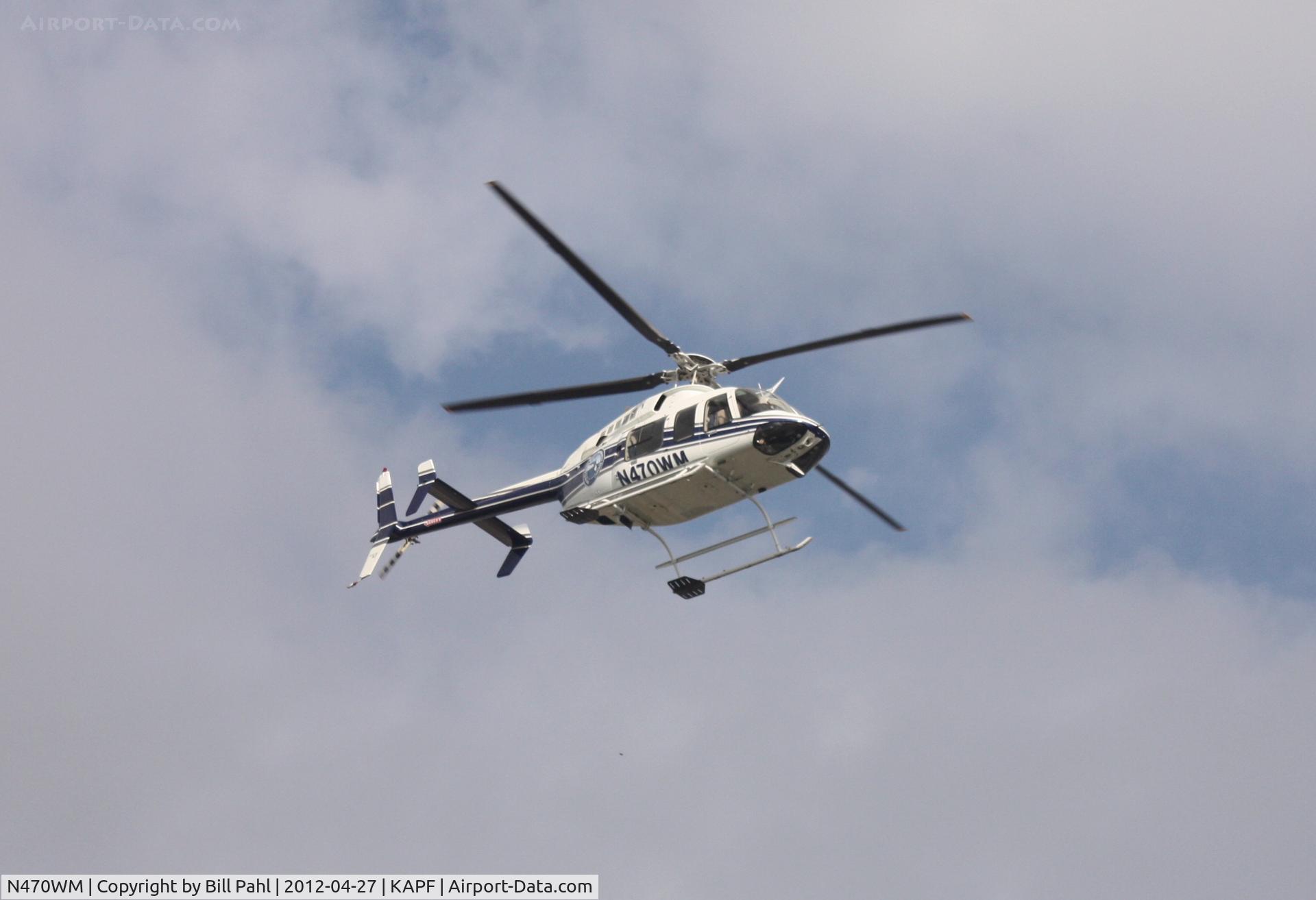 N470WM, 2006 Bell 407 C/N 53708, Shortly after lifting off from Naples Municipal