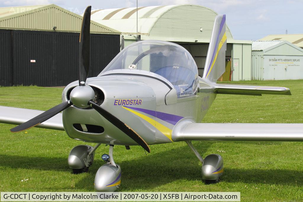 G-CDCT, 2004 Cosmik EV-97 TeamEurostar UK C/N 2117, Cosmik EV-97 TEAMEUROSTAR UK, Fishburn Airfield, May 2007.