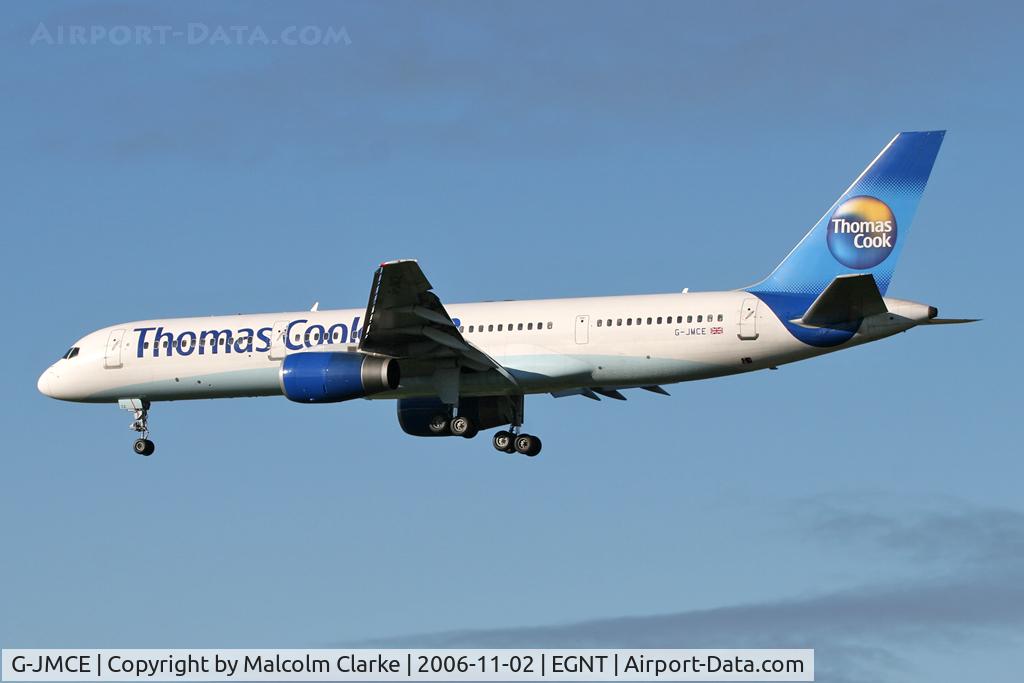G-JMCE, 2000 Boeing 757-25F C/N 30758, Boeing 757-25F, Newcastle Airport, November 2006.