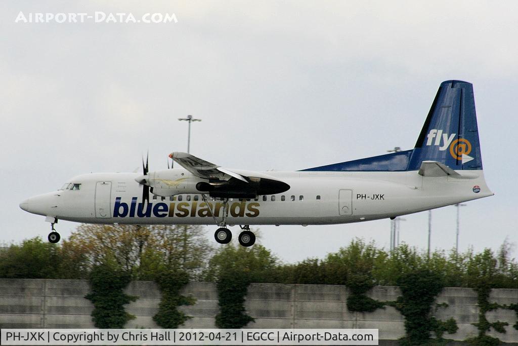 PH-JXK, 1991 Fokker 50 C/N 20233, Blue Islands leased from Denim Air