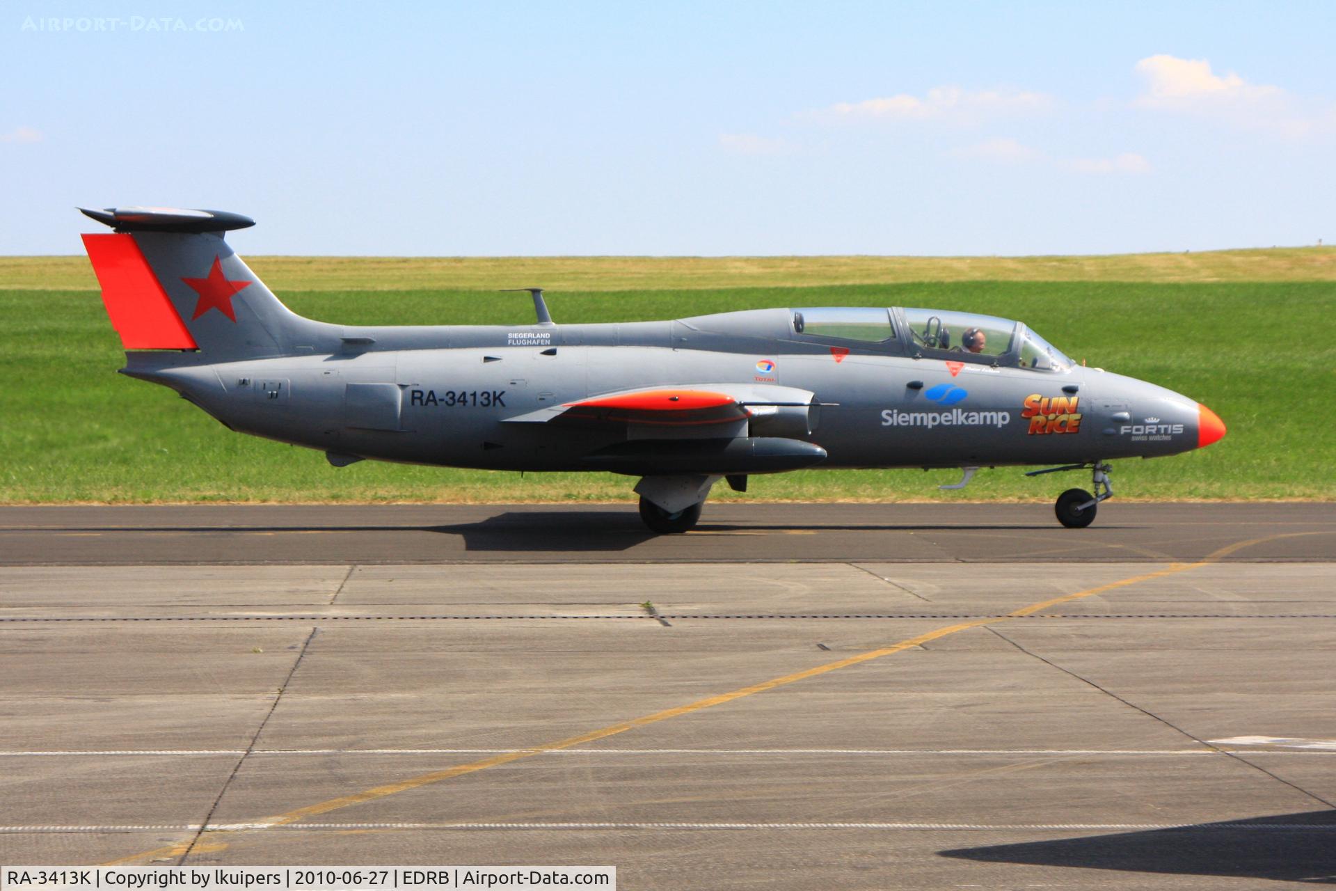 RA-3413K, 1972 Aero L-29 Delfin C/N 294872, On its way to a display at the Luxemburg Airshow 2010 on Bitburg Airport