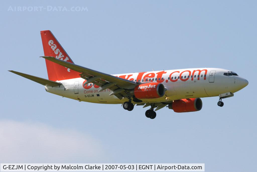 G-EZJM, 2002 Boeing 737-73V C/N 30248, Boeing 737-73V, Newcastle Airport, May 2007.