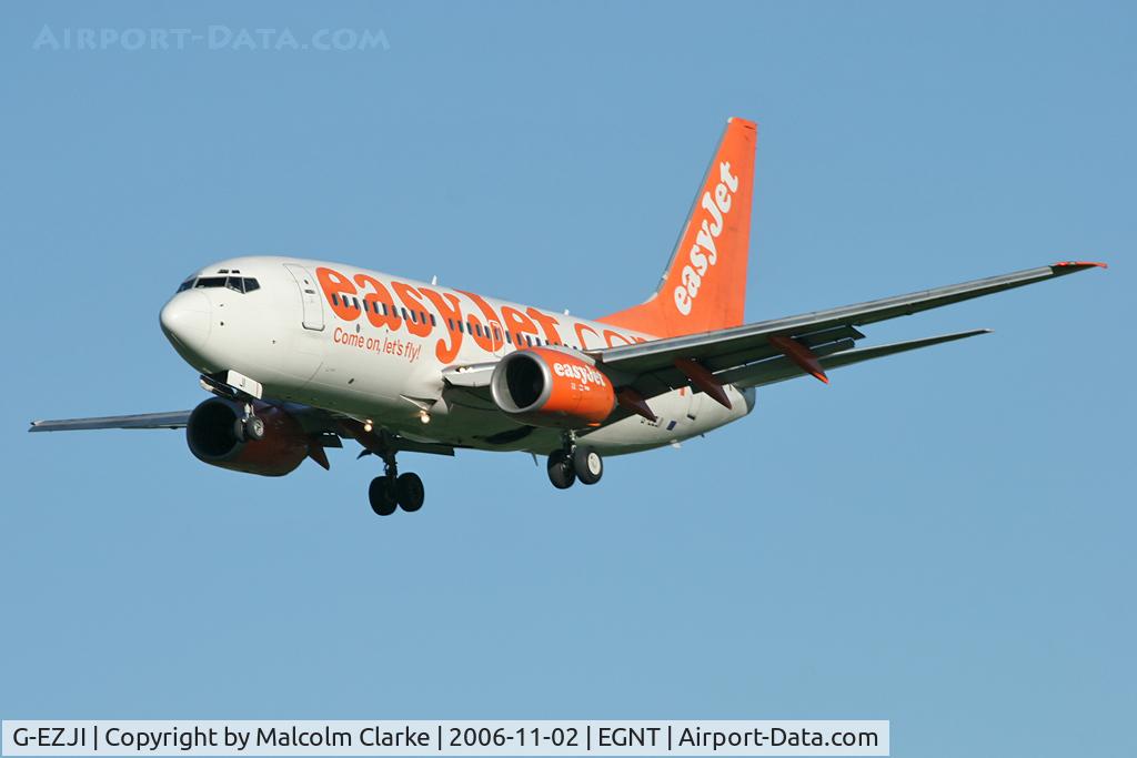 G-EZJI, 2001 Boeing 737-73V C/N 30241, Boeing 737-73V, Newcastle Airport, November 2006.