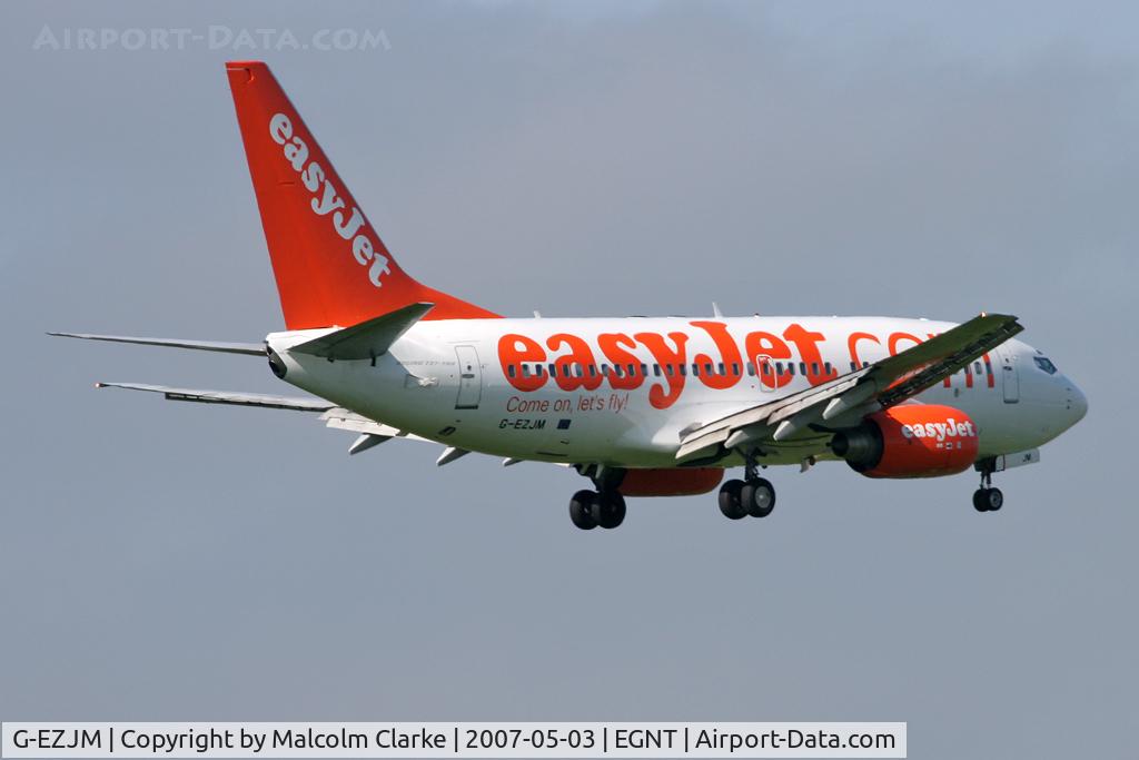 G-EZJM, 2002 Boeing 737-73V C/N 30248, Boeing 737-73V, Newcastle Airport, May 2007.