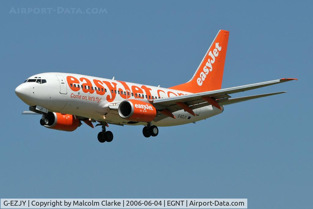 G-EZJY, 2003 Boeing 737-73V C/N 32420, Boeing 737-73V, Newcastle Airport, June 2006.