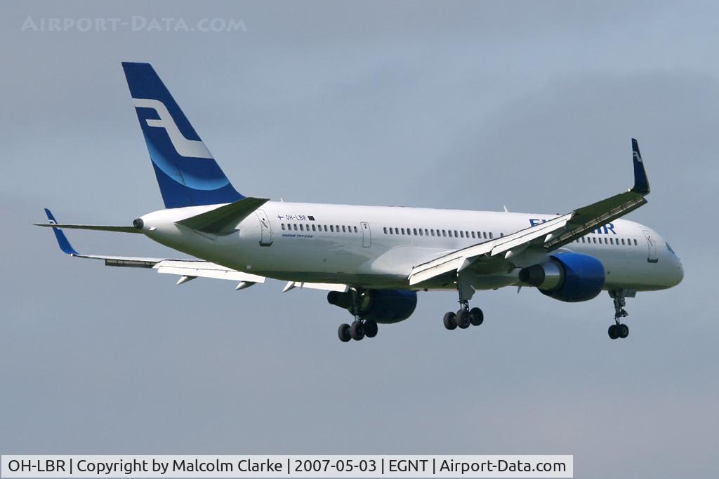 OH-LBR, 1997 Boeing 757-2Q8 C/N 28167, Boeing 757-2Q8 on finals to07 at Newcastle Airport, May 2007.