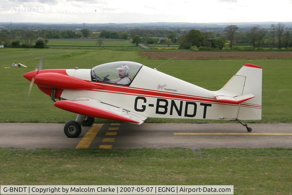 G-BNDT, 1987 Brugger MB-2 Colibri C/N PFA 043-10981, Brugger Colibri MB2, Bagby Airfield, N Yorks UK, May 2007.