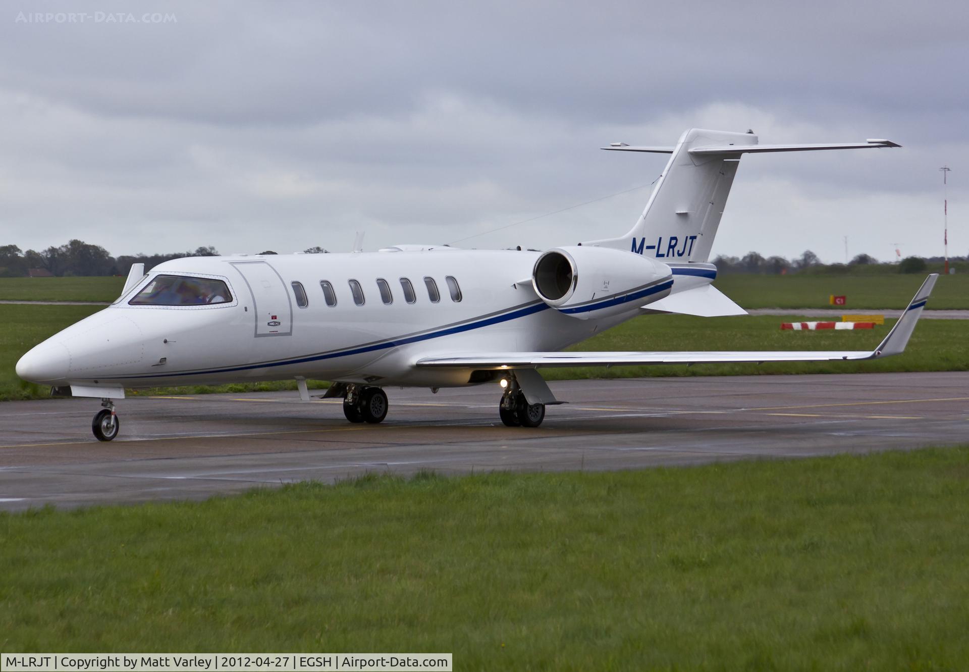 M-LRJT, 2003 Learjet 45 C/N 2005, Arriving at SaxonAir.