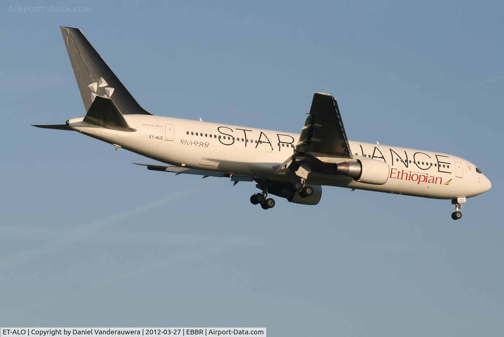 ET-ALO, 2004 Boeing 767-360/ER C/N 33768, Flight ET704 is descending to RWY 02
